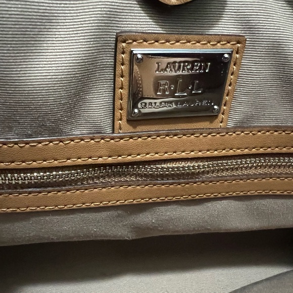 Ralph Lauren Tan Leather Tote Bag Women’s - Picture 5 of 10